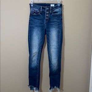 Bridge By Gly Dark Wash Mid Rise Skinny Jeans!🔥